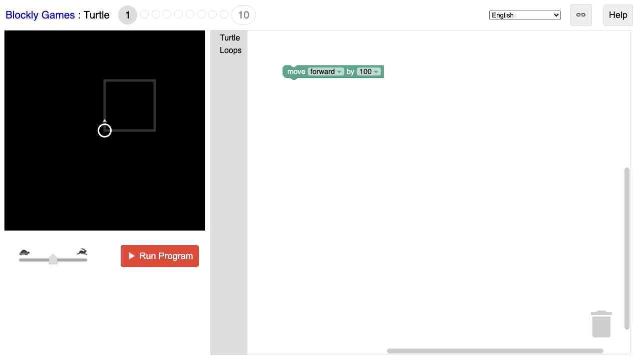 Blockly Games: Turtle - Coding educational game