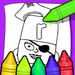 Alphablocks Coloring Pages - Art educational game