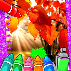 Autumn Coloring Game - Art educational game