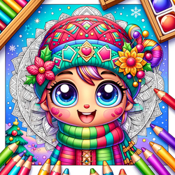 Christmas Mandala Coloring Book game cover