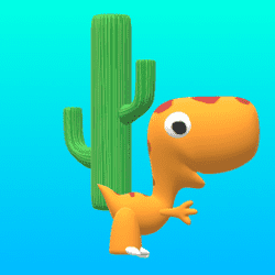 Cute Dinosaur Run - Science educational game