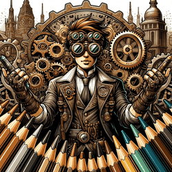 Steampunk Coloring Adventure - Art educational game