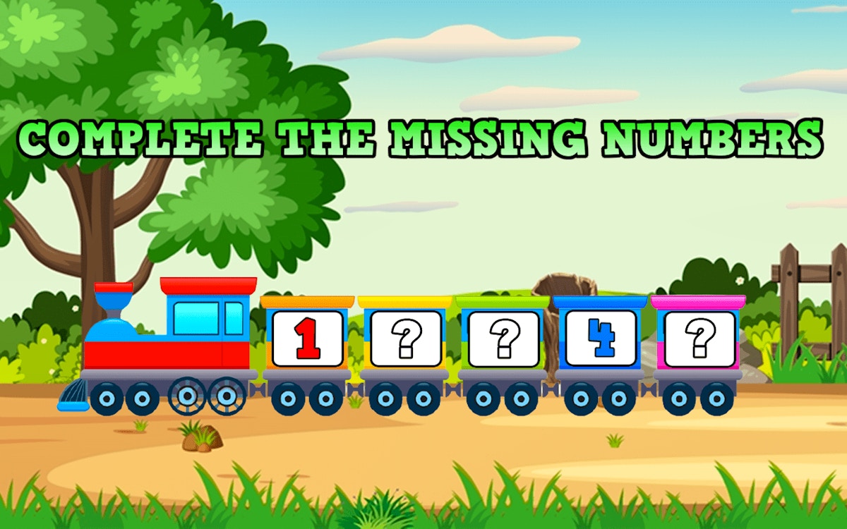 Complete The Missing Numbers - Math educational game
