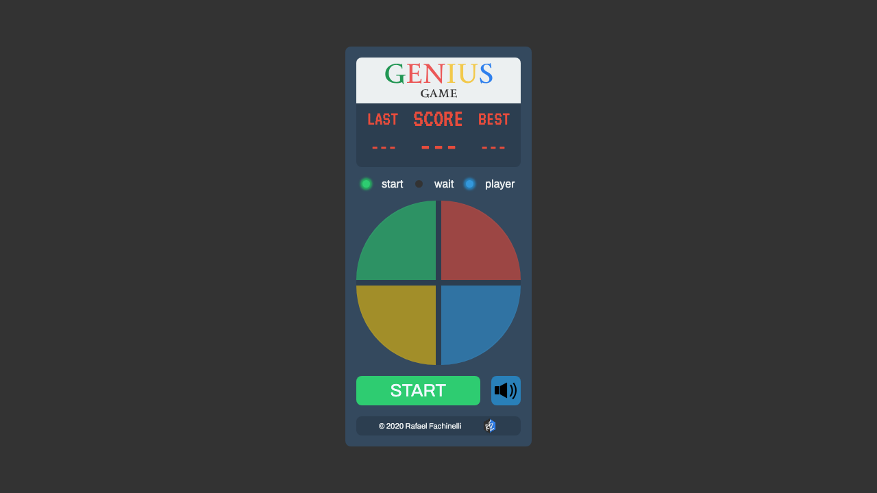 Rafael Fachinelli | GENIUS Game - Memory educational game